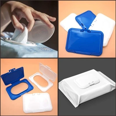 Coperchio di plastica delle salviettine bagnate